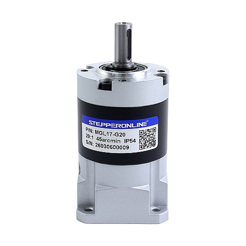 MGL Series Planetary Gearbox Gear Ratio 20:1 Backlash 45arc-min for 5mm Shaft Standard Nema 17 Stepper Motor - MGL17-G20 | StepperOnline UK