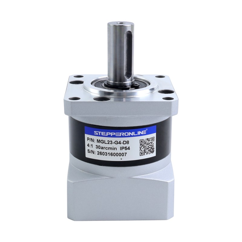 MGL Series Planetary Gearbox Gear Ratio 4:1 Backlash 30arc-min for 8mm Shaft Standard Nema 23 Stepper Motor - MGL23-G4-D8 | StepperOnline UK