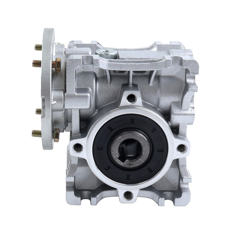 MRVR030 Worm Drive Gearbox 80:1 Ratio Φ9mm Input Shaft with 56B14 Motor Input Flange - MRVR030BB3-G80-D9 | StepperOnline UK