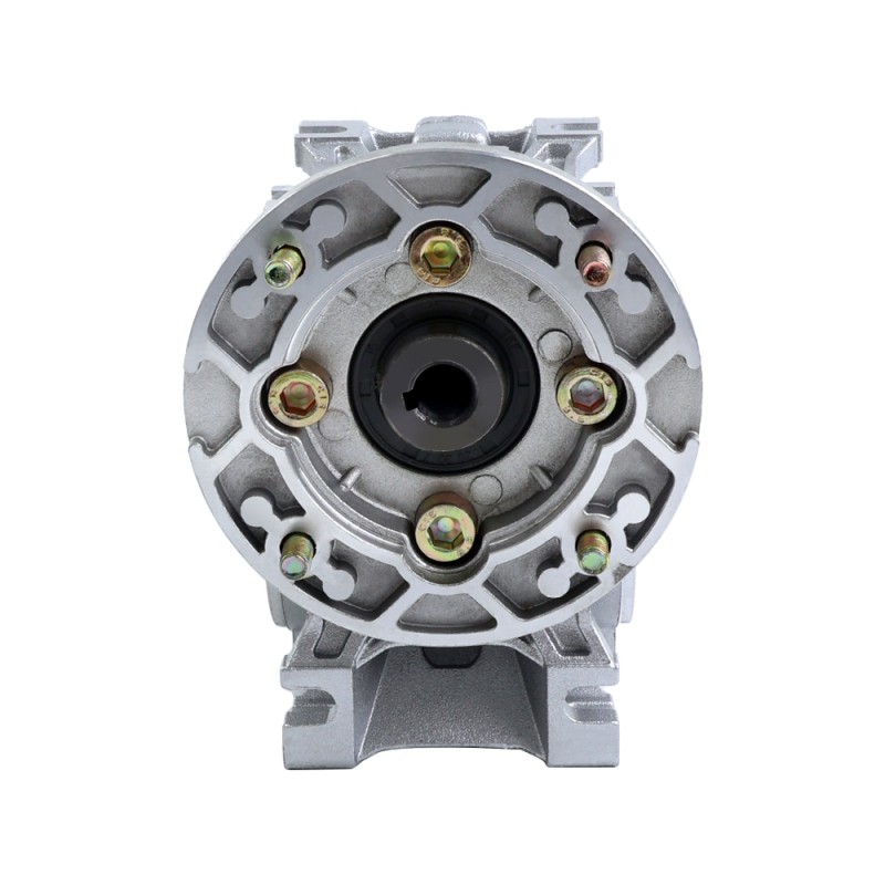 MRVR030 Worm Drive Gearbox 80:1 Ratio Φ9mm Input Shaft with 56B14 Motor Input Flange - MRVR030BB3-G80-D9 | StepperOnline UK
