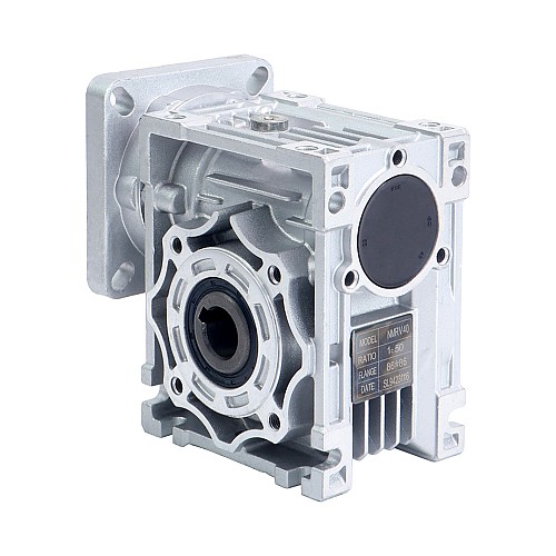 50:1 Worm Gearbox NMRV40 Worm Gear Speed Reducer 14mm Input Shaft Diameter - NMRV40-G50-D14 | StepperOnline UK