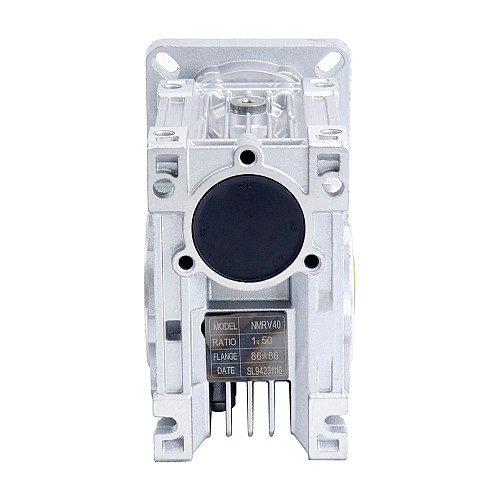50:1 Worm Gearbox NMRV40 Worm Gear Speed Reducer 14mm Input Shaft Diameter - NMRV40-G50-D14 | StepperOnline UK