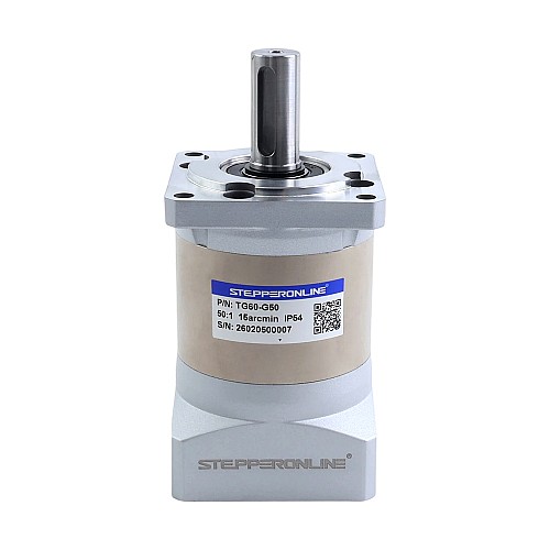 TG Series 60mm 50:1 Planetary Gearbox Backlash 15arc-min for Servo Motors - TG60-G50 | StepperOnline UK
