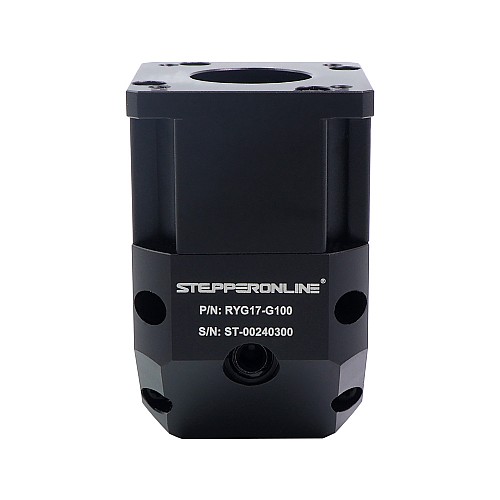 RYG Series Right Angle Planetary Gearbox Gear Ratio 100:1 Backlash 20arc-min for Nema 17 Stepper Motor - RYG17-G100 | StepperOnline UK