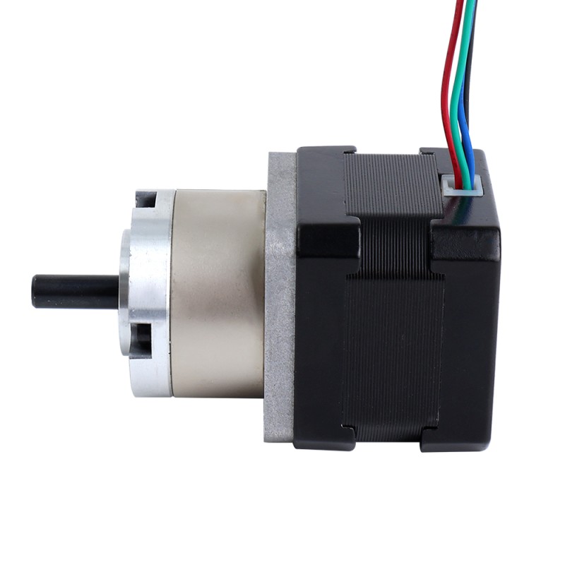 Nema 17 Stepper Motor Bipolar L=34mm w/ Gear Ratio 5:1 Planetary Gearbox with 300mm Cable & Connector - 17HS13-0404S-PG5-C4 | StepperOnline UK