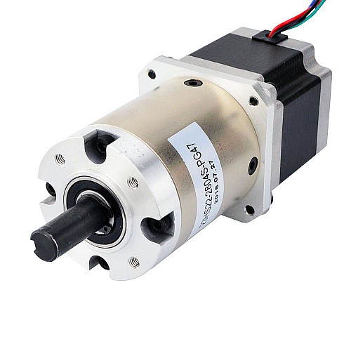 Motor Paso A Paso Nema 23 Bipolar Con Engranaje Planetario 10:1 – 1.20 Nm, Largo 54.5 Mm, Eje De Salida De 14 Mm, De STEPPERONLINE