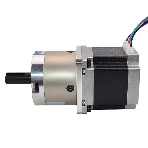 Nema 23 Stepper Motor Bipolar L=56mm w/ Gear Ratio 4:1 Planetary Gearbox & Pin Connector - 23HS22-2804SX-PG4 | StepperOnline UK