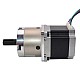Nema 23 Stepper Motor Bipolar L=56mm w/ Gear Ratio 4:1 Planetary Gearbox & Pin Connector - 23HS22-2804SX-PG4 | StepperOnline UK