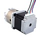 Nema 23 Stepper Motor Bipolar L=56mm w/ Gear Ratio 4:1 Planetary Gearbox & Pin Connector - 23HS22-2804SX-PG4 | StepperOnline UK
