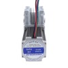 Nema 23 Stepper Motor 113mm Gear Ratio 50:1 Worm Gearbox YRV30 Worm Gear Speed Reducer - 23HS45-4204S-YRV30-G50 | StepperOnline UK