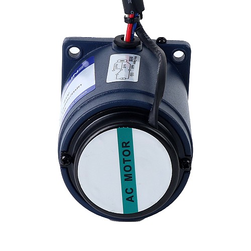 6W 220VAC 50Hz 0.45-6.75RPM 3.00Nm(424.83oz.in) Flange 60mm Spur Gearbox Single-phase AC Variable Speed Motor - 2IK6RGN-C/2GN200K | StepperOnline UK