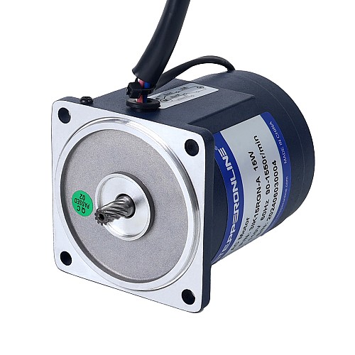 15W 110VAC 60Hz 0.45-7.75RPM 5.00Nm(708.06oz.in) Flange 70mm Spur Gearbox Single-phase AC Variable Speed Motor - 3IK15RGN-A/3GN200K | StepperOnline UK