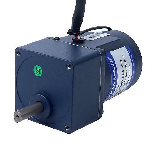 15W 110VAC 60Hz 0.45-7.75RPM 5.00Nm(708.06oz.in) Flange 70mm Spur Gearbox Single-phase AC Variable Speed Motor - 3IK15RGN-A/3GN200K | StepperOnline UK