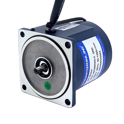25W 220VAC 50Hz 0.45-6.75RPM 8.00Nm(1132.89oz.in) Flange 80mm Spur Gearbox Single-phase AC Variable Speed Motor - 4IK25RGN-C/4GN200K | StepperOnline UK