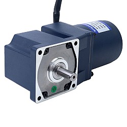 25W 220VAC 50Hz 6-90RPM 1.90Nm(269.06oz.in) Flange 80mm Right Angle Gearbox Single-phase AC Variable Speed Motor