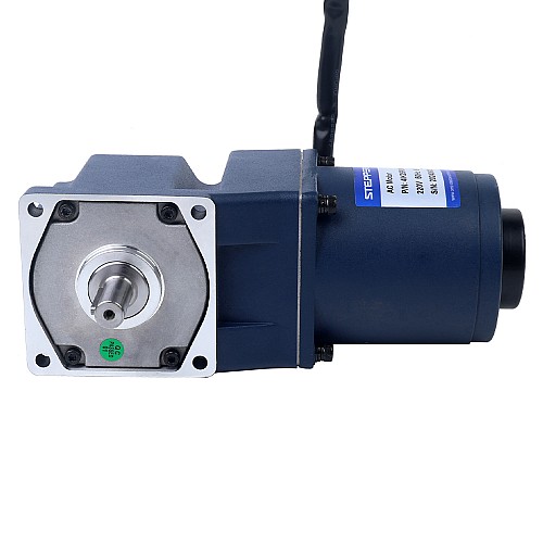 25W 220VAC 50Hz 0.5-7.5RPM 16.00Nm(2265.76oz.in) Flange 80mm Right Angle Gearbox Single-phase AC Variable Speed Motor - 4IK25RGN-C/4GN180RT | StepperOnline UK