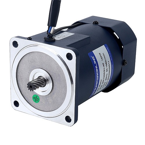 120W 110VAC 60Hz 0.9-15.5RPM 40.00Nm(5664.4oz.in) Flange 90mm Right Angle Gearbox Single-phase AC Variable Speed Motor - 5IK120RGU-AF/5GU100RC | StepperOnline UK