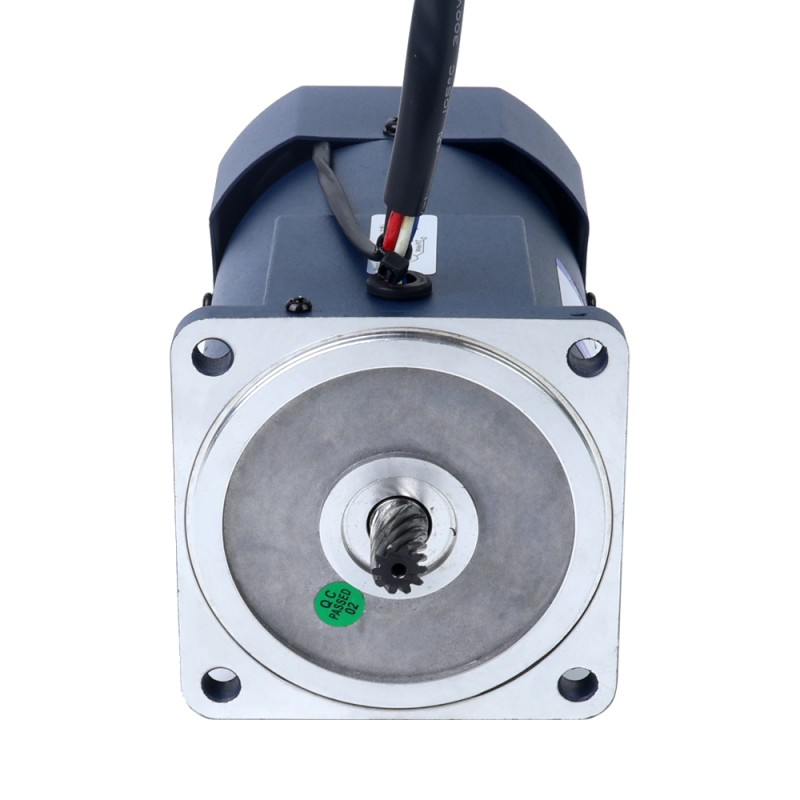 120W 220VAC 50Hz 30-450RPM 2.12Nm(300.22oz.in) Flange 90mm Spur Gearbox Single-phase AC Variable Speed Motor - 5IK120RGU-CF/5GU3KB | StepperOnline UK