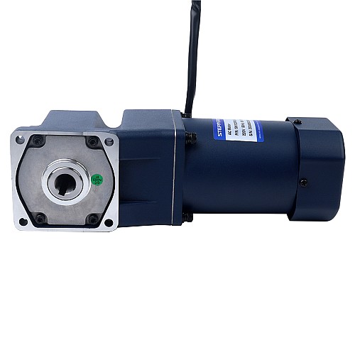 120W 220VAC 50Hz 0.5-7.5RPM 40.00Nm(5664.4oz.in) Flange 90mm Right Angle Gearbox Single-phase AC Variable Speed Motor - 5IK120RGU-CF/5GU180RC | StepperOnline UK