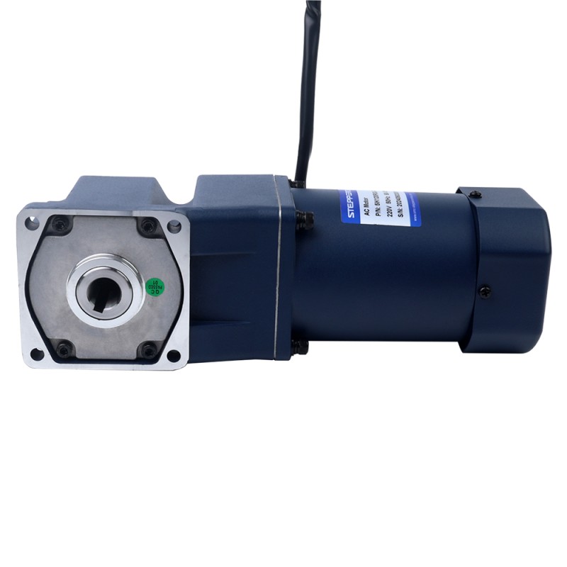 120W 220VAC 50Hz 4.5-67.5RPM 12.00Nm(1699.32oz.in) Flange 90mm Right Angle Gearbox Single-phase AC Variable Speed Motor - 5IK120RGU-CF/5GU20RC | StepperOnline UK