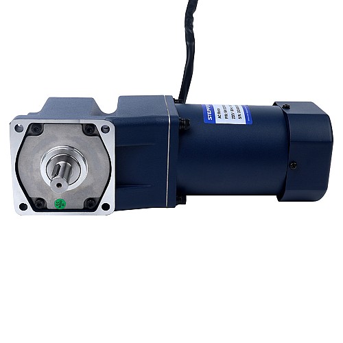 120W 110VAC 60Hz 0.5-8.61RPM 40.00Nm(5664.4oz.in) Flange 90mm Right Angle Gearbox Single-phase AC Variable Speed Motor - 5IK120RGU-AF/5GU180RT | StepperOnline UK