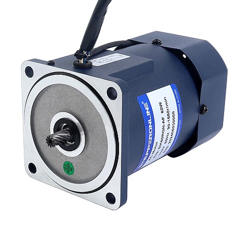 60W 110VAC 60Hz 9-155RPM 2.86Nm(405.01oz.in) Flange 90mm Spur Gearbox Single-phase AC Variable Speed Motor - 5IK60RGN-AF/5GN10K | StepperOnline UK