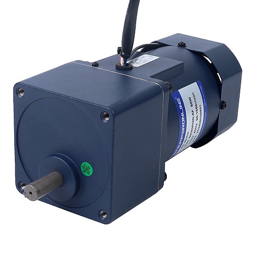 60W 220VAC 50Hz 0.45-6.75RPM 10.00Nm(1416.12oz.in) Flange 90mm Spur Gearbox Single-phase AC Variable Speed Motor - 5IK60RGN-CF/5GN200K | StepperOnline UK