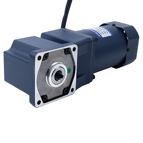 90W 110VAC 60Hz 0.5-8.61RPM 40.00Nm(5664.4oz.in) Flange 90mm Right Angle Gearbox Single-phase AC Variable Speed Motor - 5IK90RGU-AF/5GU180RC | StepperOnline UK