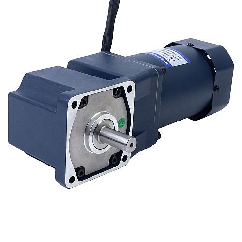 90W 110VAC 60Hz 0.9-15.5RPM 40.00Nm(5664.4oz.in) Flange 90mm Right Angle Gearbox Single-phase AC Variable Speed Motor - 5IK90RGU-AF/5GU100RT | StepperOnline UK