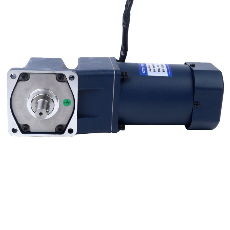 90W 110VAC 60Hz 9-155RPM 4.60Nm(651.41oz.in) Flange 90mm Right Angle Gearbox Single-phase AC Variable Speed Motor - 5IK90RGU-AF/5GU10RT | StepperOnline UK