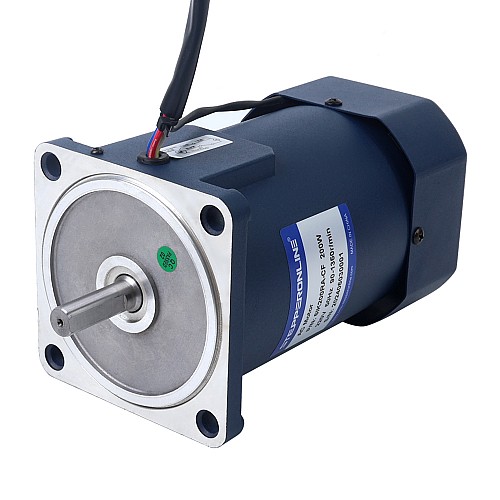 200W 220VAC 50Hz 90-1350RPM 1.45Nm(205.33oz.in) Flange 104mm Single-phase AC Variable Speed Motor - 6IK200RA-CF | StepperOnline UK