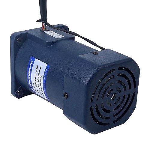 200W 220VAC 50Hz 90-1350RPM 1.45Nm(205.33oz.in) Flange 104mm Single-phase AC Variable Speed Motor - 6IK200RA-CF | StepperOnline UK