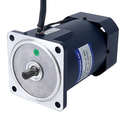 200W 110VAC 60Hz 3-51.67RPM 31.00Nm(4389.91oz.in) Flange 104mm Right Angle Gearbox Single-phase AC Variable Speed Motor - 6IK200RGU-AF/6GU30RT | StepperOnline UK