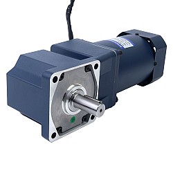 200W 220VAC 50Hz 0.5-7.5RPM 60.00Nm(8496.6oz.in) Flange 104mm Right Angle Gearbox Single-phase AC Variable Speed Motor