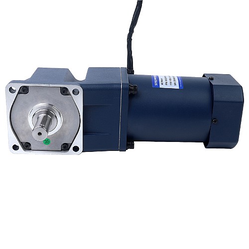 200W 220VAC 50Hz 0.5-7.5RPM 60.00Nm(8496.6oz.in) Flange 104mm Right Angle Gearbox Single-phase AC Variable Speed Motor - 6IK200RGU-CF/6GU180RT | StepperOnline UK