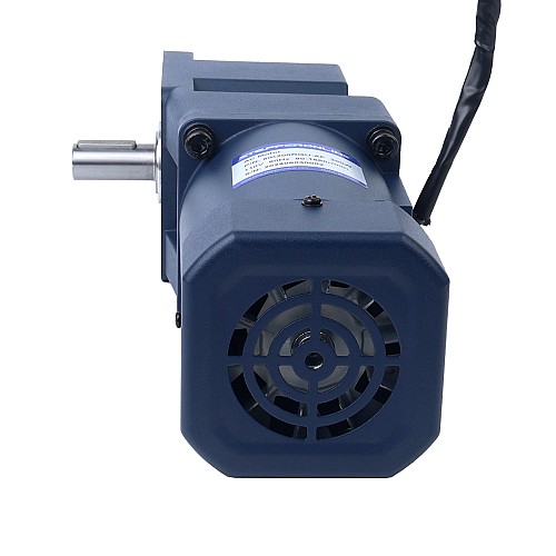 200W 220VAC 50Hz 0.5-7.5RPM 60.00Nm(8496.6oz.in) Flange 104mm Right Angle Gearbox Single-phase AC Variable Speed Motor - 6IK200RGU-CF/6GU180RT | StepperOnline UK