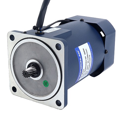 200W 220VAC 50Hz 0.5-7.5RPM 60.00Nm(8496.6oz.in) Flange 104mm Right Angle Gearbox Single-phase AC Variable Speed Motor - 6IK200RGU-CF/6GU180RT | StepperOnline UK