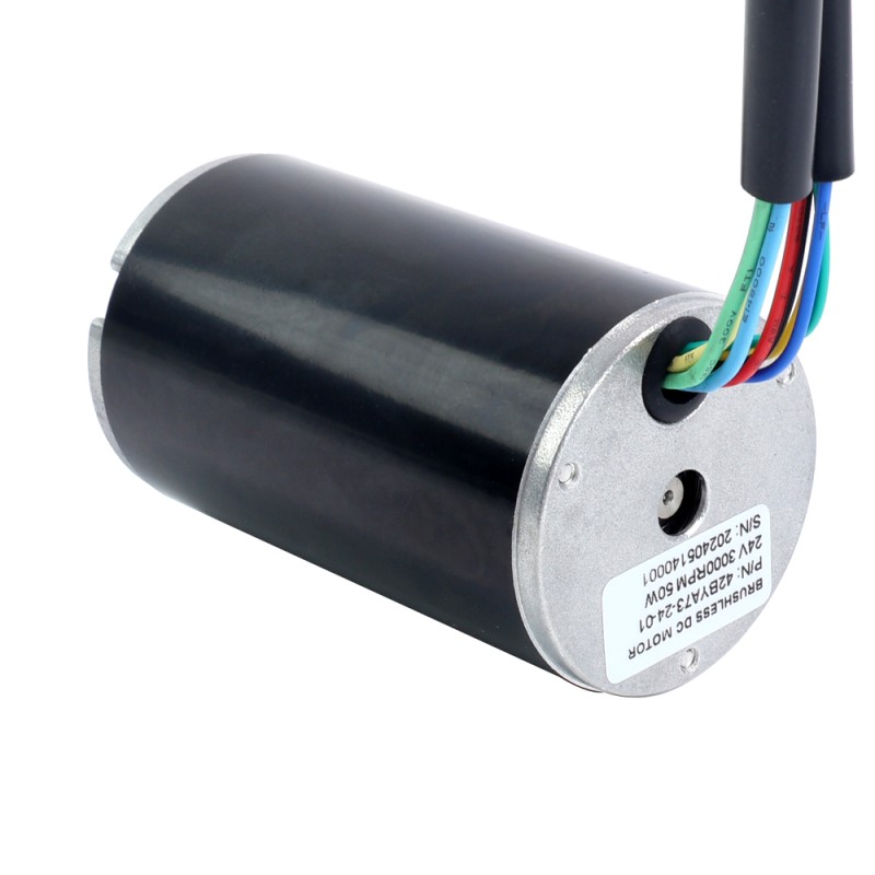24V 3000RPM 0.16Nm 50W 3.30A Φ42x73mm Brushless DC Motor - 42BYA73-24-01 | StepperOnline UK