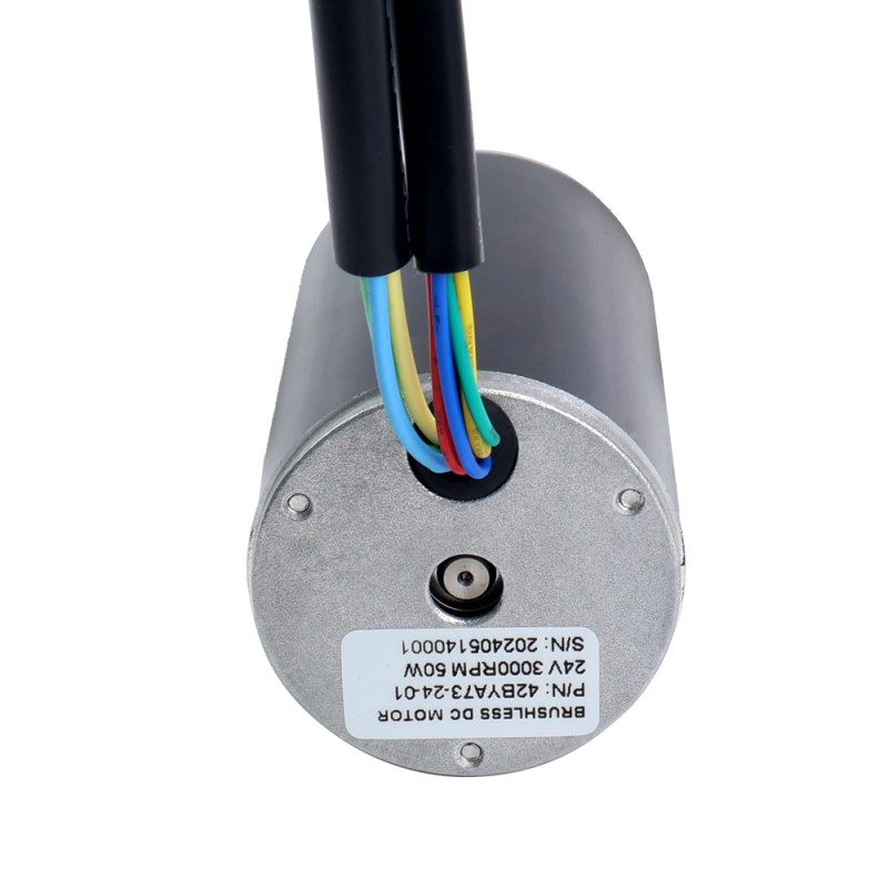 24V 3000RPM 0.16Nm 50W 3.30A Φ42x73mm Brushless DC Motor - 42BYA73-24-01 | StepperOnline UK