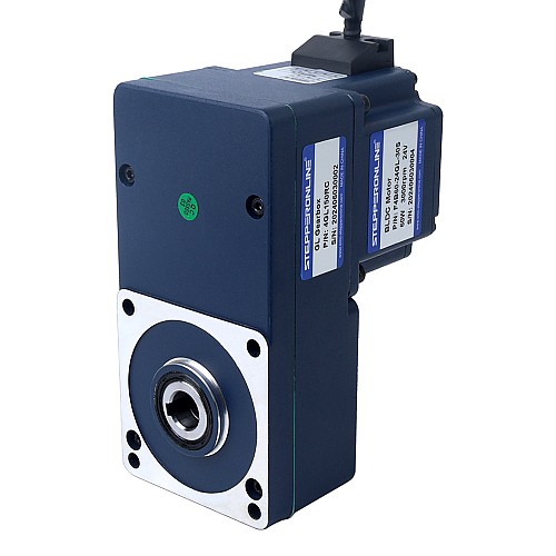 24V 60W 20RPM 21.00Nm(2973.84oz.in) 150:1 Geared Brushless DC Motor w/ Parallel Hollow Shaft Gearbox - F4B60-24GL-30S/4GL150RC | StepperOnline UK