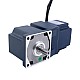 24V 40W 16.67RPM Geared BLDC Motor 8.00Nm(1132.90oz.in) 180:1 Right Angle Gearbox - F4B40-24GN-30S/4GN180RT | StepperOnline UK