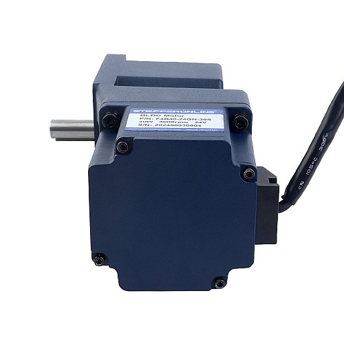 24V 40W 16.67RPM Geared BLDC Motor 8.00Nm(1132.90oz.in) 180:1 Right Angle Gearbox - F4B40-24GN-30S/4GN180RT | StepperOnline UK