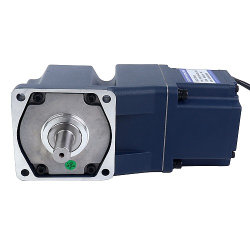 24V 120W 16.67RPM Geared BLDC Motor 40.00Nm(5664.47oz.in) 180:1 Right Angle Gearbox - F55B120-24GU-30S/5GU180RT | StepperOnline UK