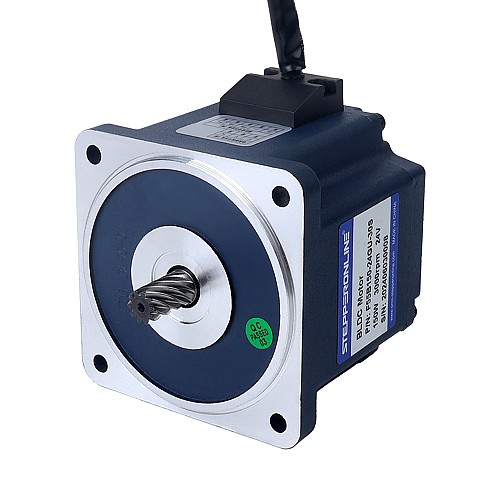 24V 150W 200RPM Geared Brushless DC Motor 5.25Nm(743.46oz.in) 15:1 Spur Gearbox - F55B150-24GU-30S/5GU15KB | StepperOnline UK