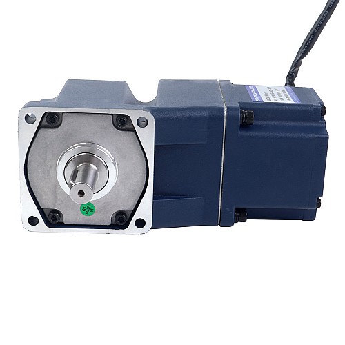 24V 150W 30RPM Geared BLDC Motor 30.86Nm(4370.14oz.in) 100:1 Right Angle Gearbox - F55B150-24GU-30S/5GU100RT | StepperOnline UK