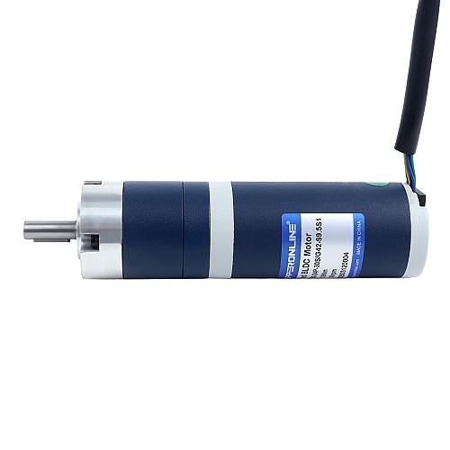 24V 30W 30RPM Geared Brushless DC Motor 6.90Nm(977.12oz.in) 99.5:1 Planetary Gearbox - M42B30-24P-30S/G42-99.5S1 | StepperOnline UK