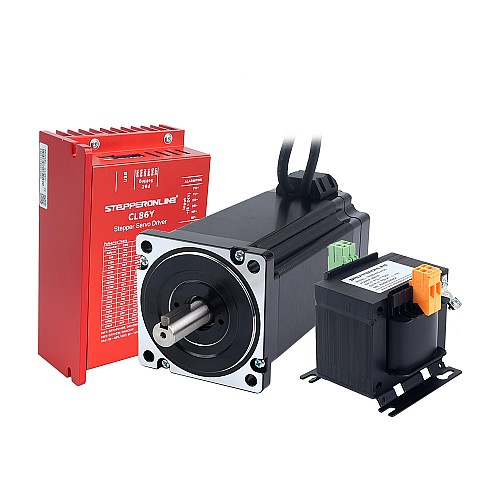 YS Series 1 Axis Closed Loop Stepper CNC Kit 12.0Nm(1699.34oz.in) Nema 34 Motor w/ 1.5m Cables & AC Transformer - 1-ACLYS120-1M5 | StepperOnline UK