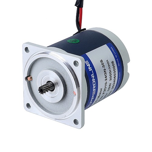 Brushed 24V 10W 0.08Nm(11.33oz.in) 999RPM w/ 3:1 Spur Gearbox DC Gear Motor - F2D10-24GN-30S/2GN3K | StepperOnline UK