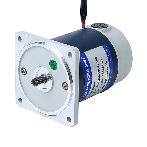 Brushed 12V 40W 0.32Nm(45.32oz.in) 600RPM w/ 3:1 Spur Gearbox DC Gear Motor - F34D40-12GN-18S/4GN3K | StepperOnline UK