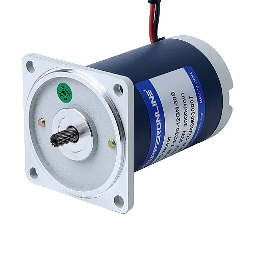 Brushed 12V 30W 0.32Nm(45.32oz.in) 600RPM w/ 5:1 Spur Gearbox DC Gear Motor - F3D30-12GN-30S/3GN5K | StepperOnline UK